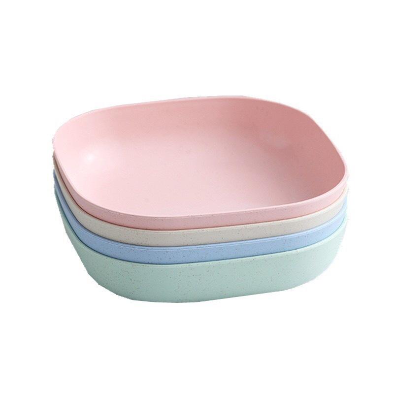 Set 4 cái dĩa nhựa lúa mạch màu xinh xắn