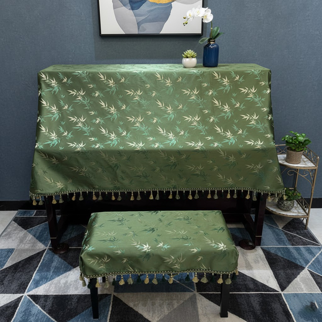 Khăn phủ đàn piano cơ cao cấp sang trọng cổ điển trang trí giáng sinh noel năm mới Tết sinh nhật - Hàng chính hãng