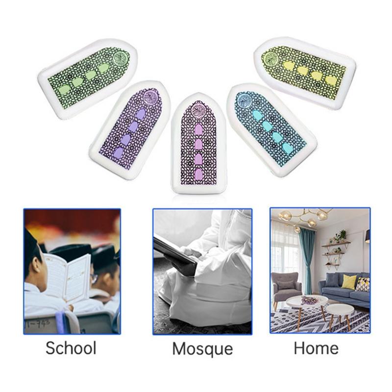 Loa không dây Đèn ngủ Đèn Led Nút cảm ứng Đèn Coran Máy nghe nhạc Koran Loa Kinh Qur'an Color: Purple