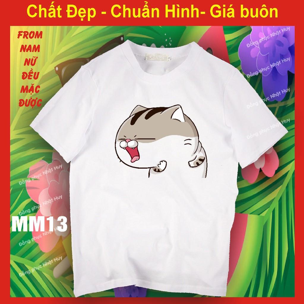 áo thun mèo cat ami bụng bự m11, bao đổi trả,ngộ nghĩnh,dễ thương, độc,meomeo