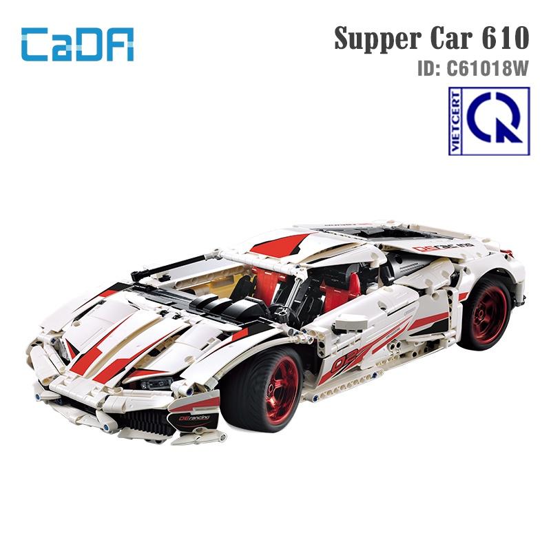 Đồ chơi lắp ráp, xếp hình điều khiển từ xa Xe Supper Car 610 – CADA C61018W
