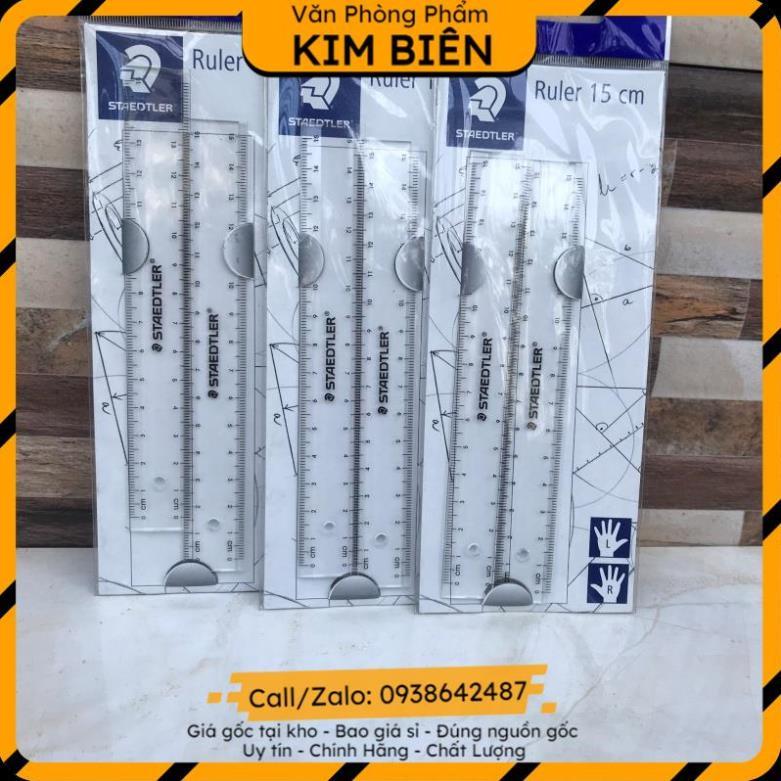 ️sỉ vpp,sẵn hàng️ Thước kẻ màu trong suốt làm bằng nhựa 15cm bộ 2 cây  thương hiệu starler - VPP Kim Biên