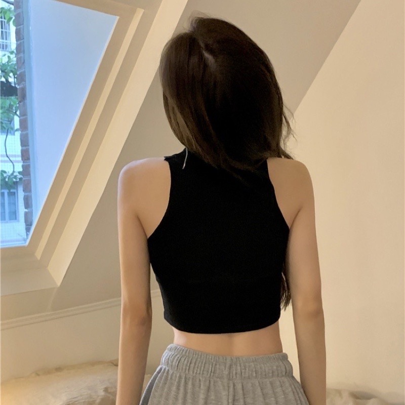 Áo Len croptop cộc tay thời trang năng động cá tính cho nữ .