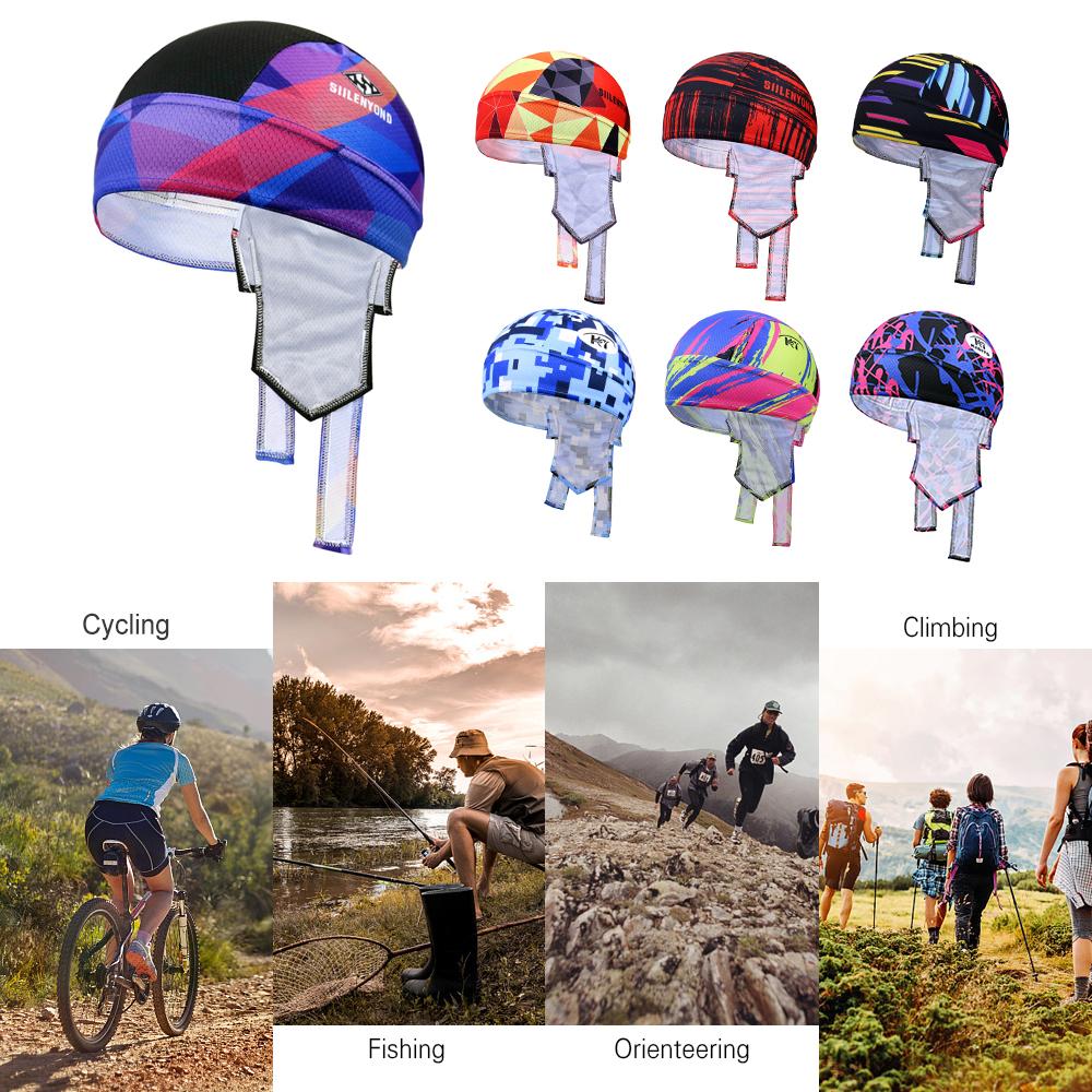 Khăn trùm đầu đi xe đạp chống nắng thấm hút mồ hôi thoáng khí nhanh khô bằng Polyester.