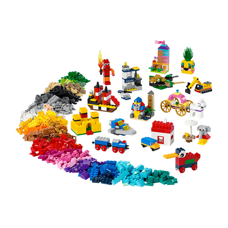 Đồ Chơi LEGO Hộp Gạch Classic Sáng Tạo Phiên Bản 90 Năm 11021