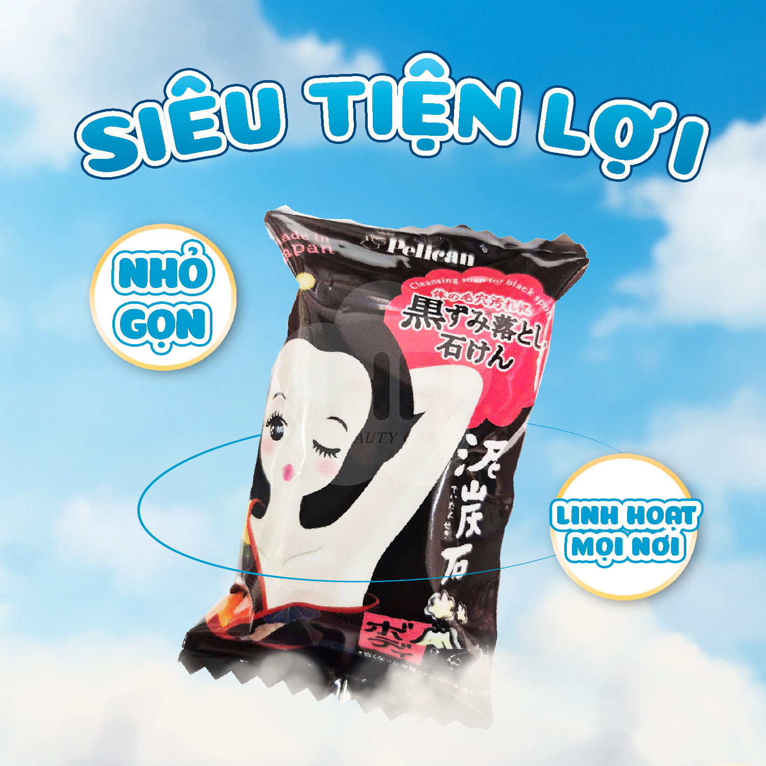 Pelican Phiên Bản Mini Xà Phòng Tắm Chống Thâm Nách Và Làm Sạch Cơ Thể 50g