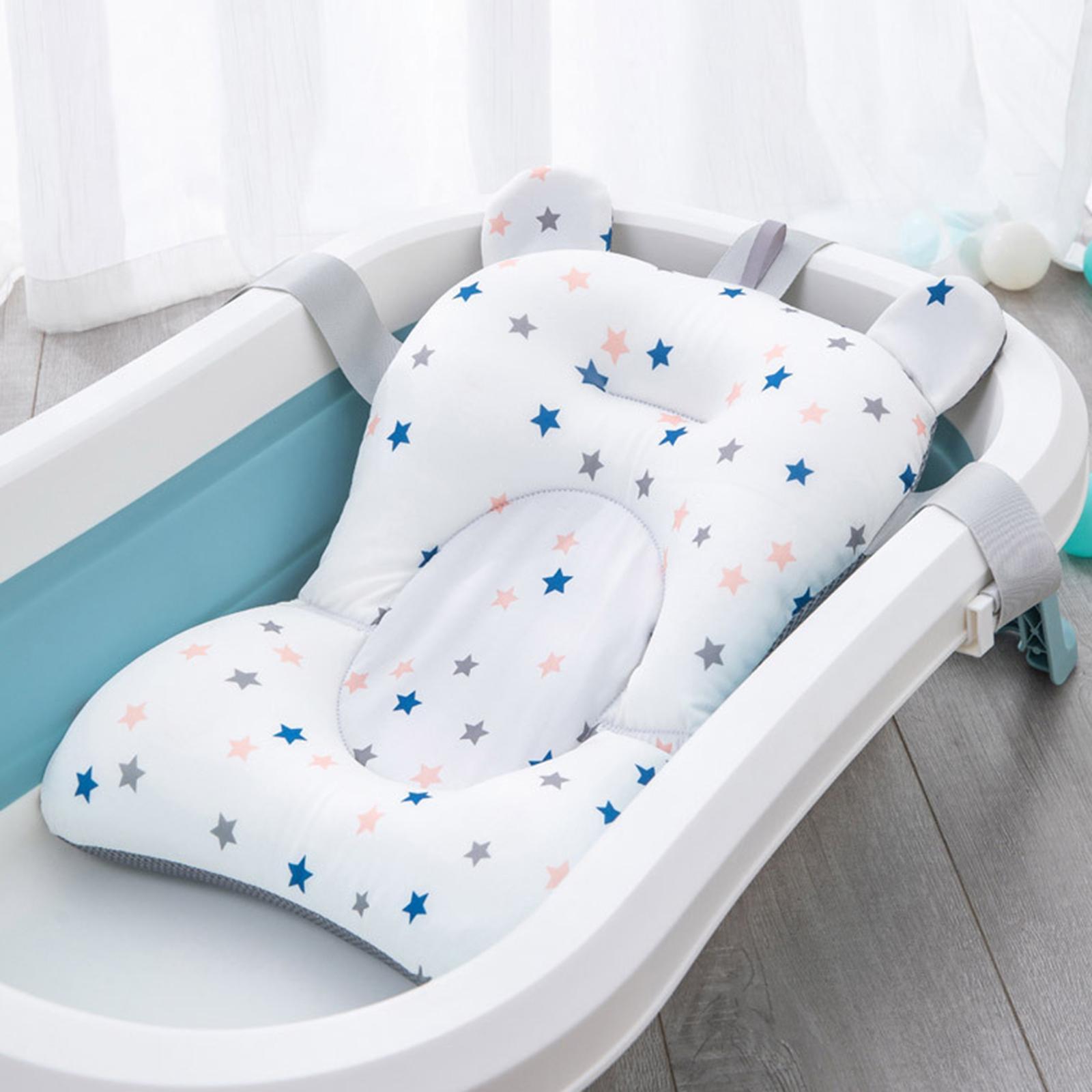 2x Baby Bath Seat Support Mat Foldable Baby Bath Tub Pad