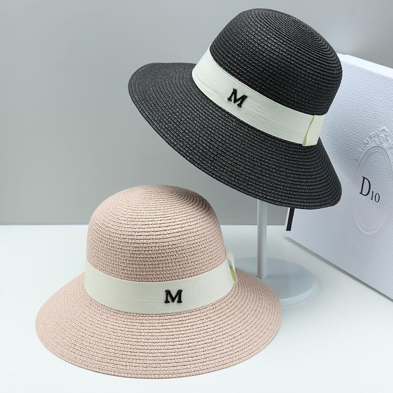 Mũ Cói Đi Biển Nón Cói Nữ Rộng Vành Chữ M- Form Chuẩn Đẹp Nhiều Màu Hot Trend