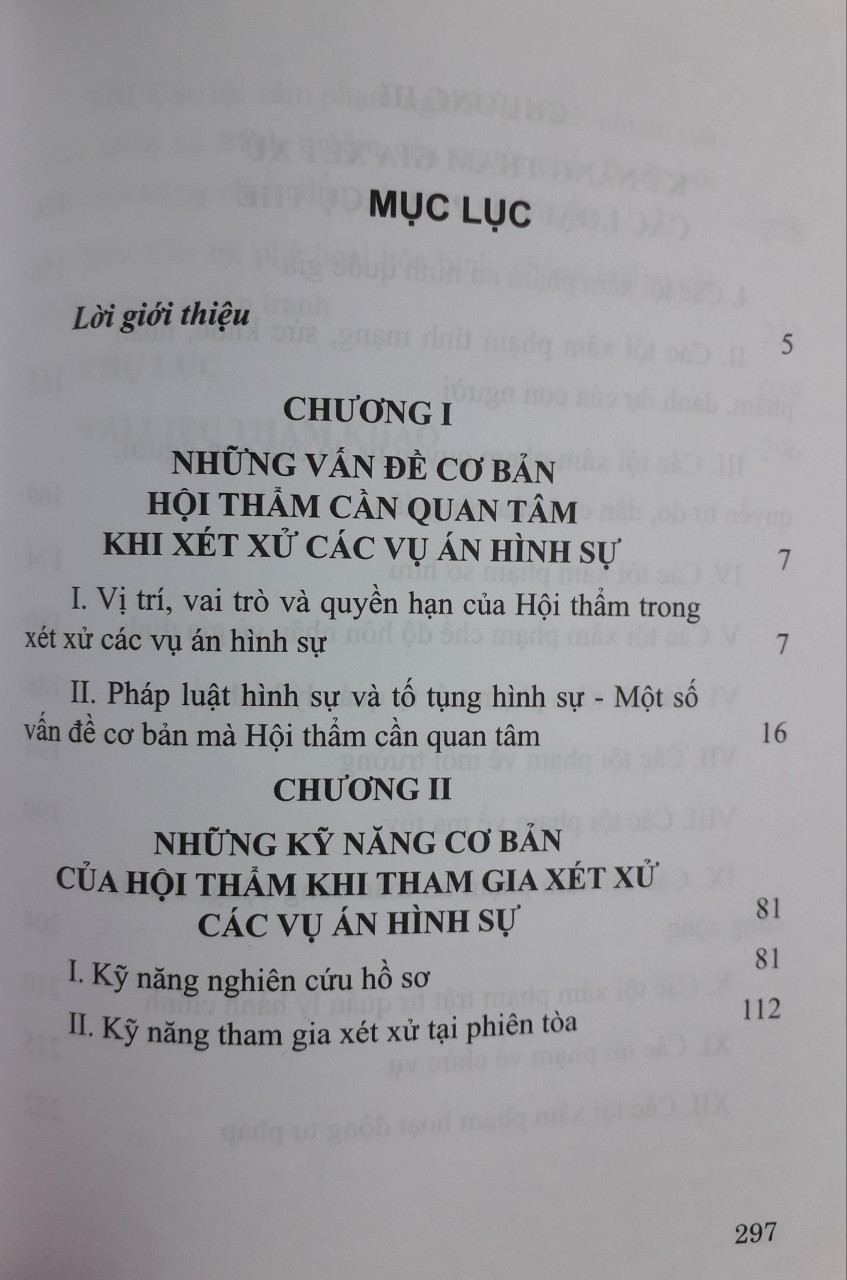 Kỹ Năng Nghiệp Vụ Hội Thẩm Dùng Trong Xét Xử Các Vụ Án Hình Sự