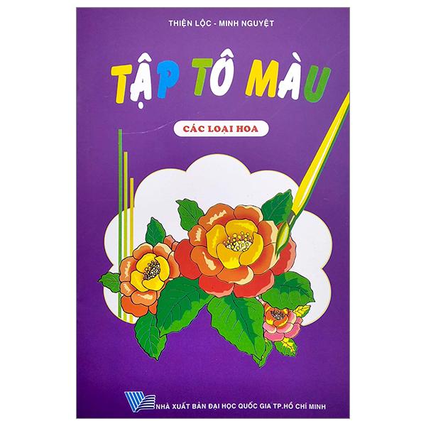 Sách - Tập Tô Màu - Các Loại Hoa