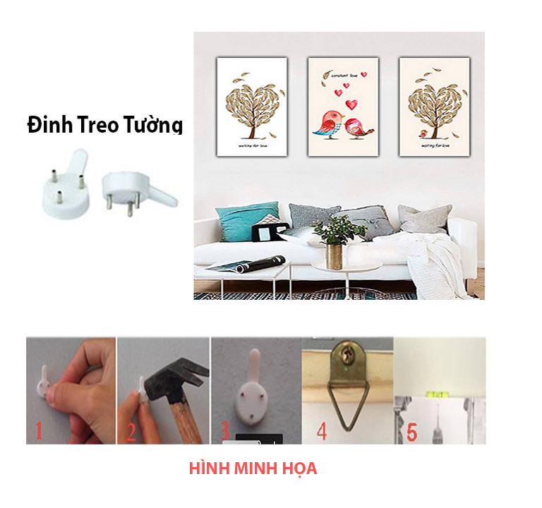 Tranh treo tường cổ điển, tranh trang trí phòng khách 20x30cm