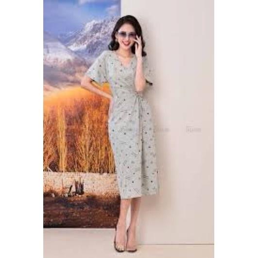 Vải thun cotton hoa nhí nền trắng dãn 4 chiều