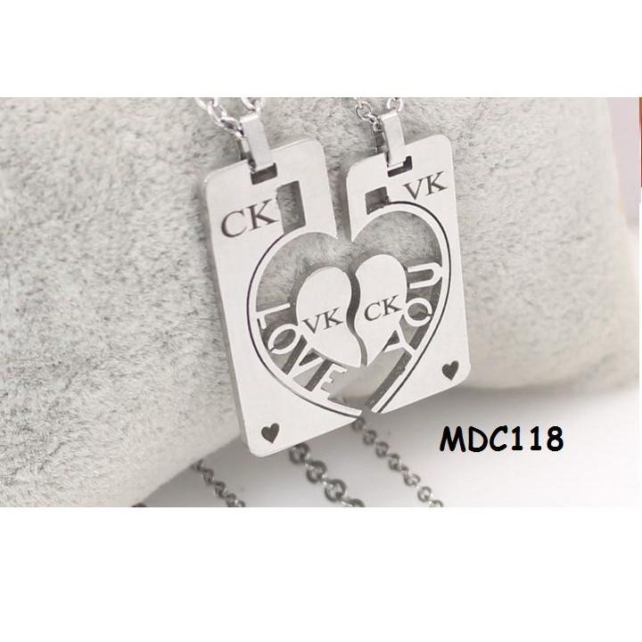 Dây chuyền cặp tình nhân inox MDC118