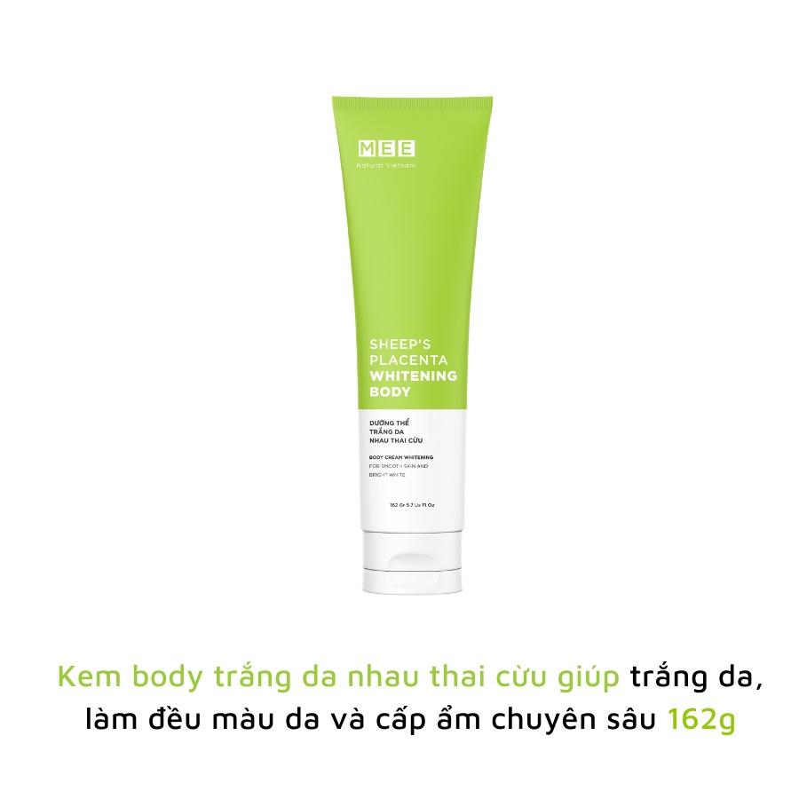 Kem Body Trắng Da Nhau Thai Cừu Mee Natural Nâng Tone Dưỡng Da Cấp Ẩm 162g