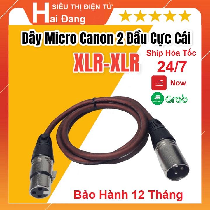 Dây Canon Kết Nối Mic Thu Âm Loại Tốt - Cáp Kết Nối Micro Thu Âm XLR Đến Soundcard Hoặc Nguồn Phantom - Cáp 2 Canon Đầu