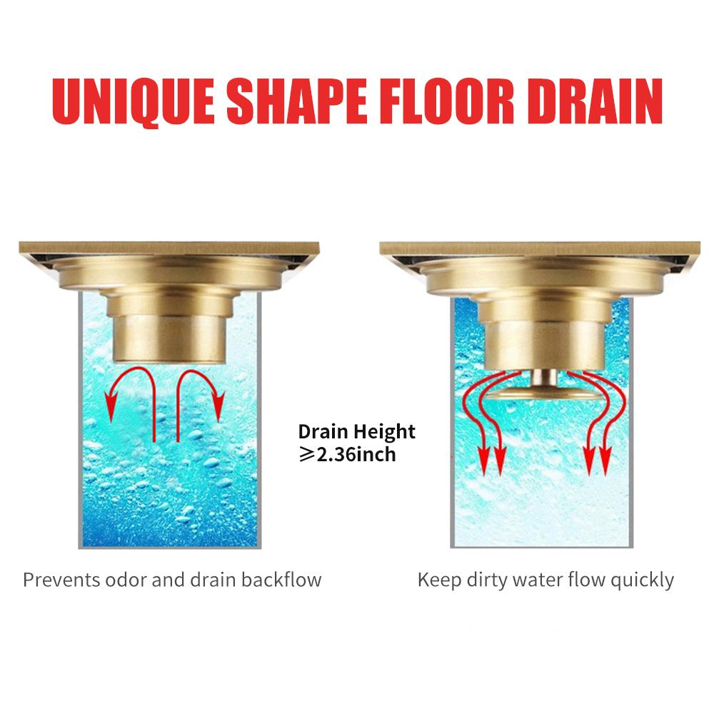 Nắp thoát nước sàn nhà vệ sinh, ngăn mùi, ngăn rác, tóc hiệu quả