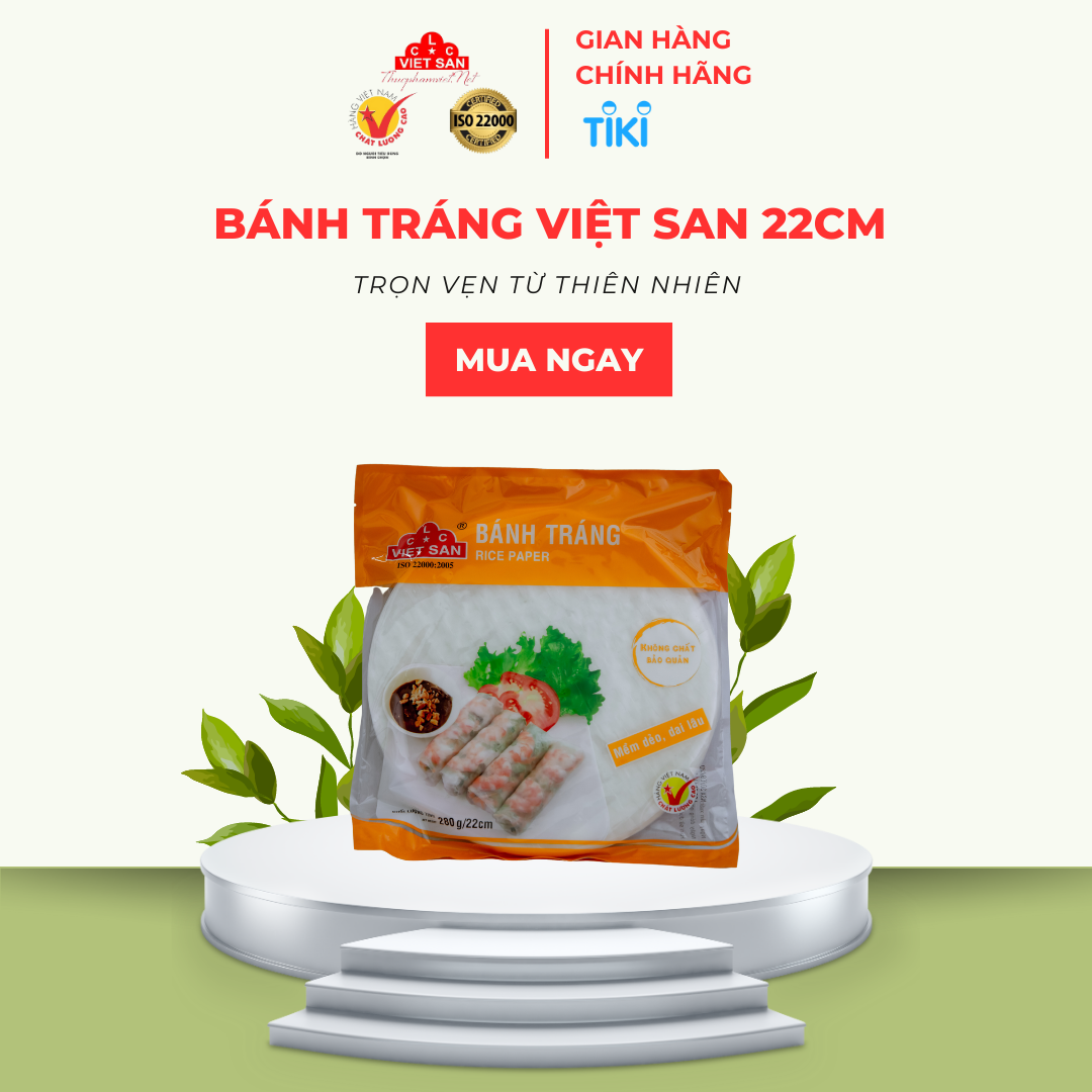 Bánh Tráng 22cm Việt San 280g