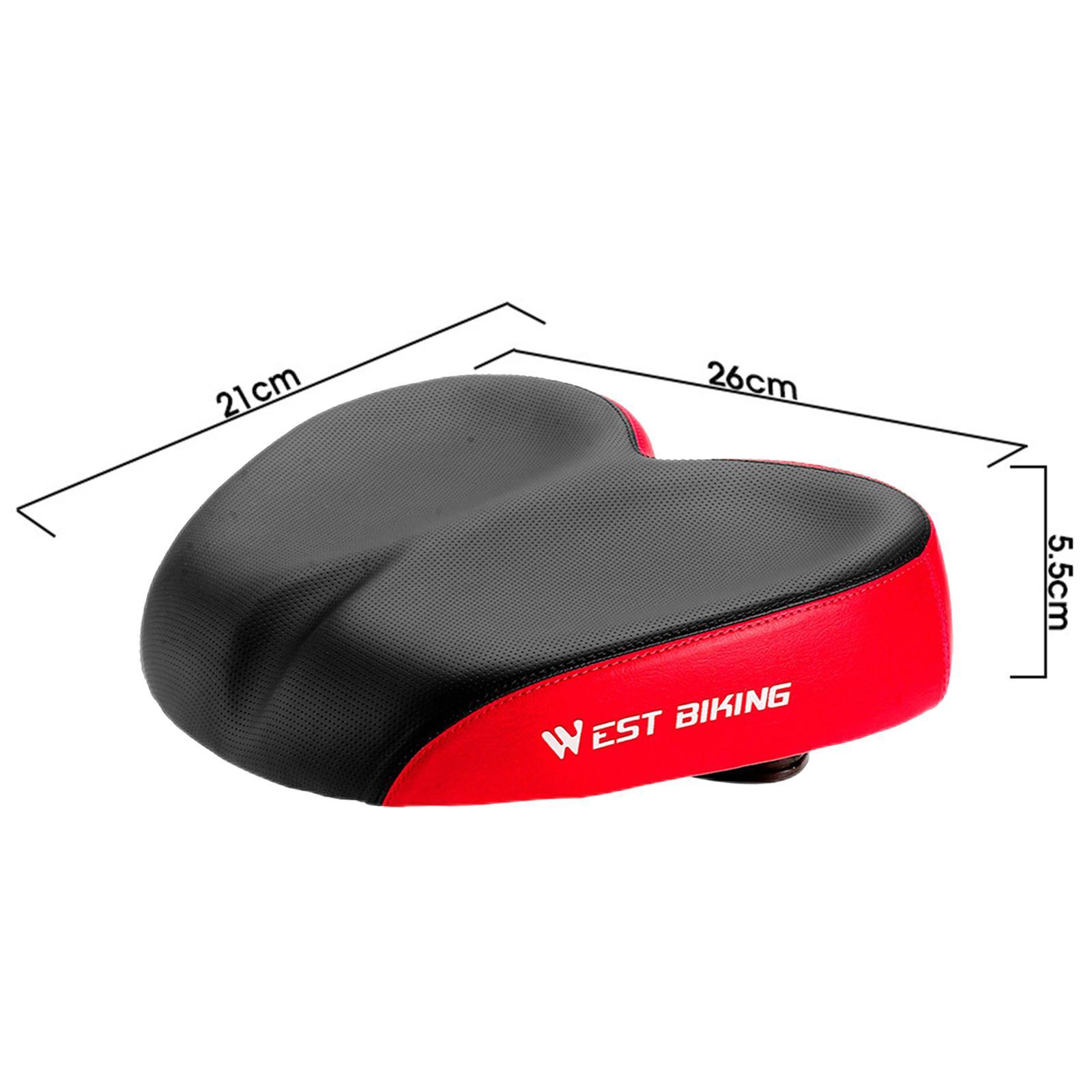 Dual Pad Bike Cushion Wide Comfort Saddle Seat Pad