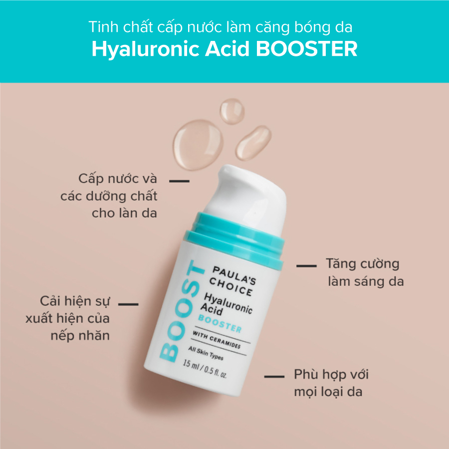 Tinh chất tăng cường cấp ẩm Paula's Choice  Hyaluronic Acid Booster (Mã 7860)