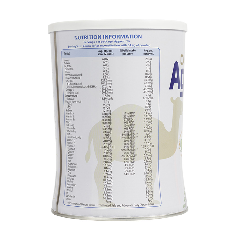 Sữa Lạc Đà Hoàng Gia Úc AGED CARE FORMULA Bổ Sung Dinh Dưỡng Cho Người Trên 40 Tuổi 900g