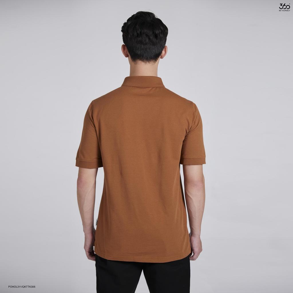 Áo polo nam cổ bẻ thêu họa tiết gấu 360 Boutique cotton cao cấp 3 màu basic - POHOL311