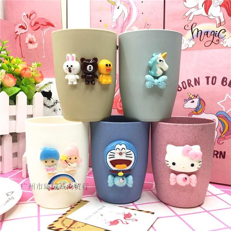 Cốc Uống Nước Lúa Mạch Cao Cấp Hoạ Tiết Cute