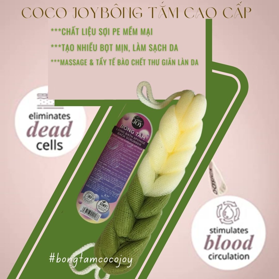 Bông Tắm Dài Mềm Mại Coco Joy