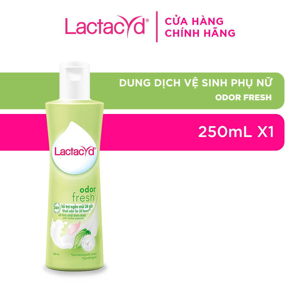 Dung Dịch Vệ Sinh Phụ nữ Lactacyd Odor Fresh Ngăn Mùi 24H 250ml