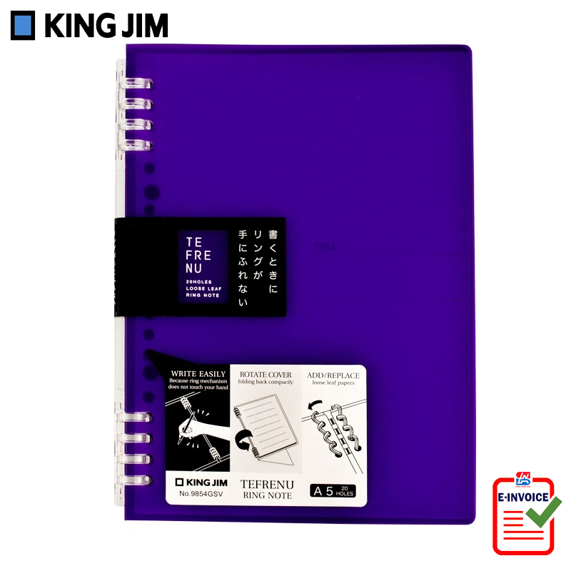 Bìa ghi chép King Jim A5 có thể thay thế giấy 9854GSV