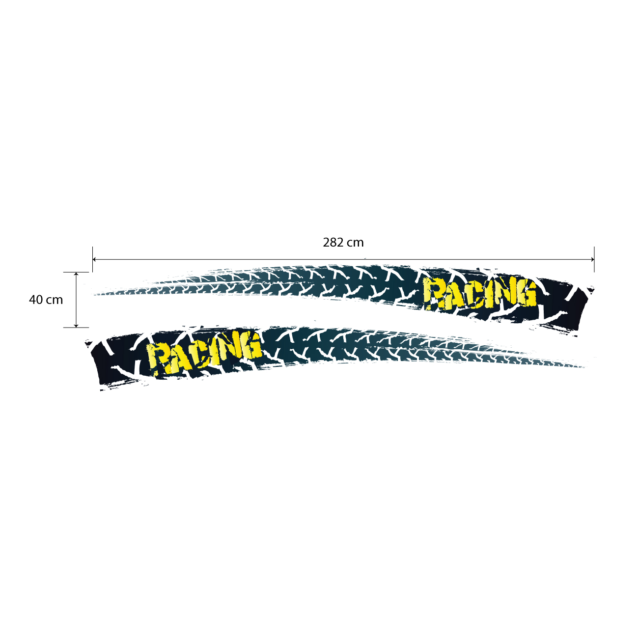Decal cho xe CRV, tem cho xe Vitara, xe Innova, xe Ciaz, tem oto độc lạ WRAP 48, KT 282x40cm