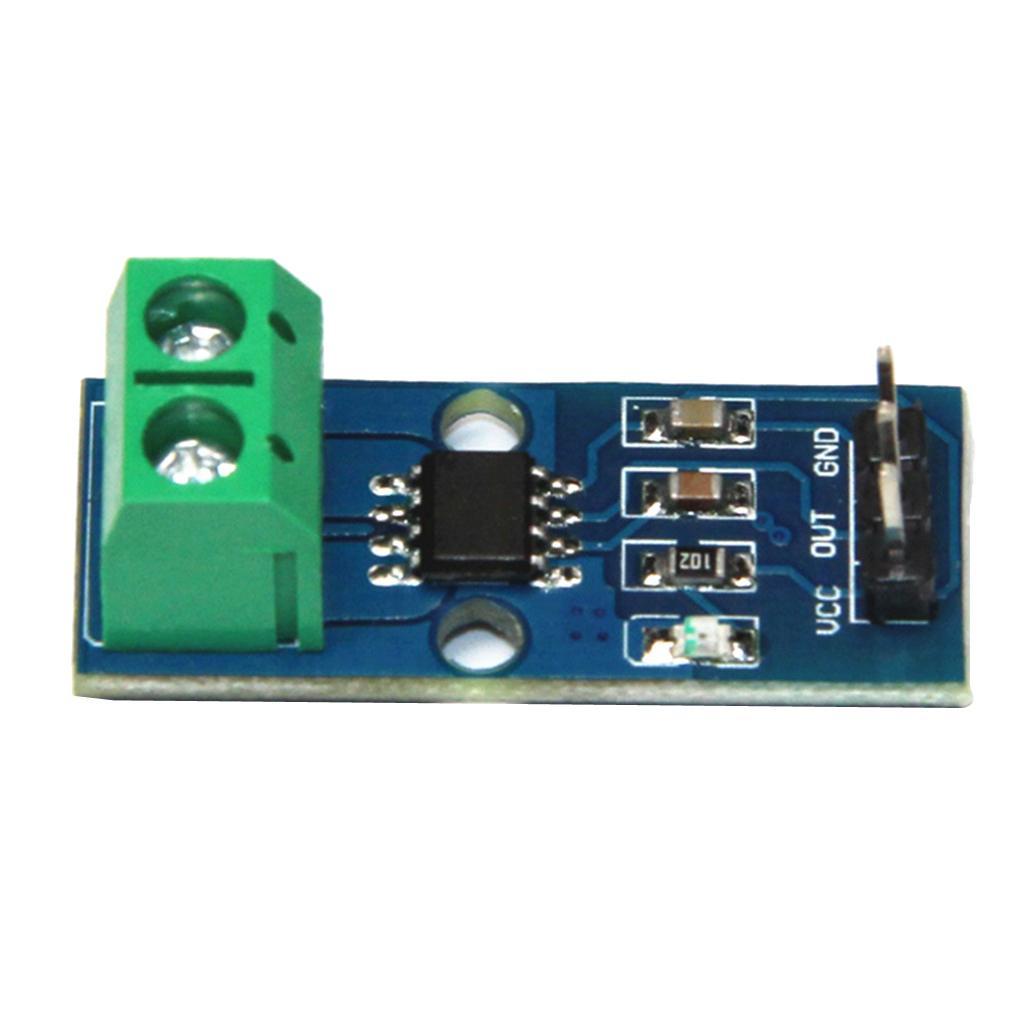 5 Pieces 30A Range Hall Current Sensor Module Board ACS712 Module with 3 Pin for