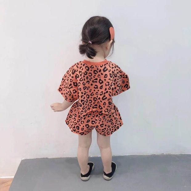 VN22 Size90-130 (9-27kg) Set bộ thun bé gái, áo quần kết hợp Quần áo trẻ em hàng quảng châu