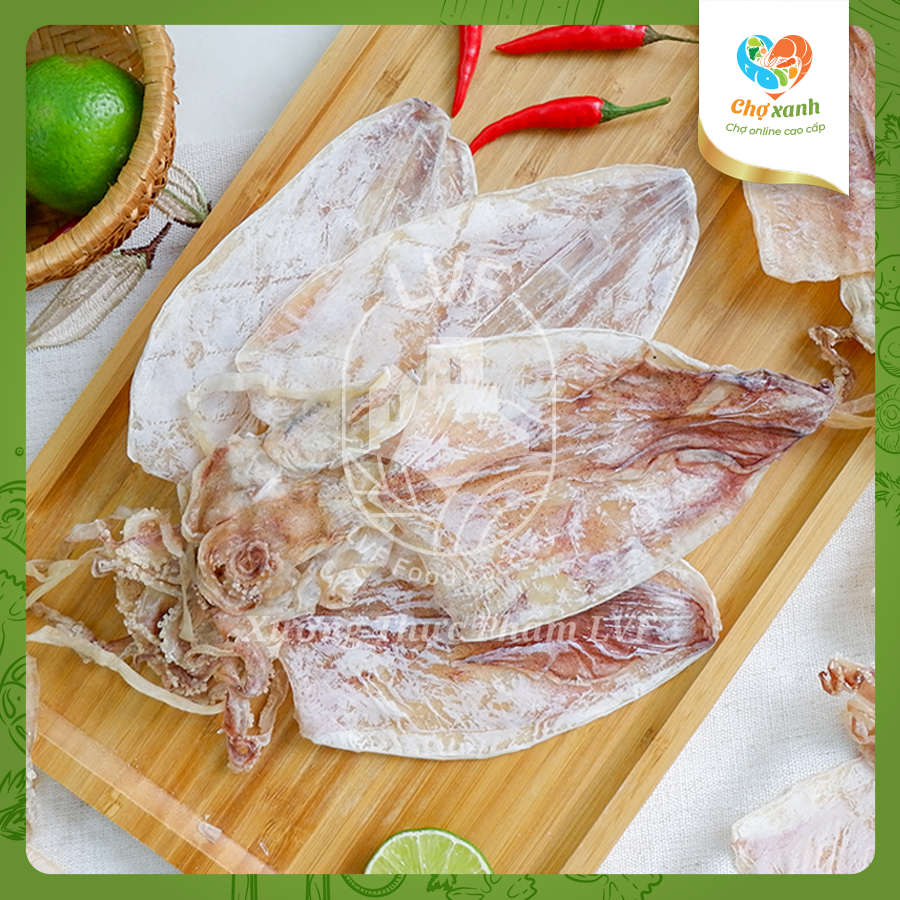 Mực khô phơi Boong tàu loại trung 250gr