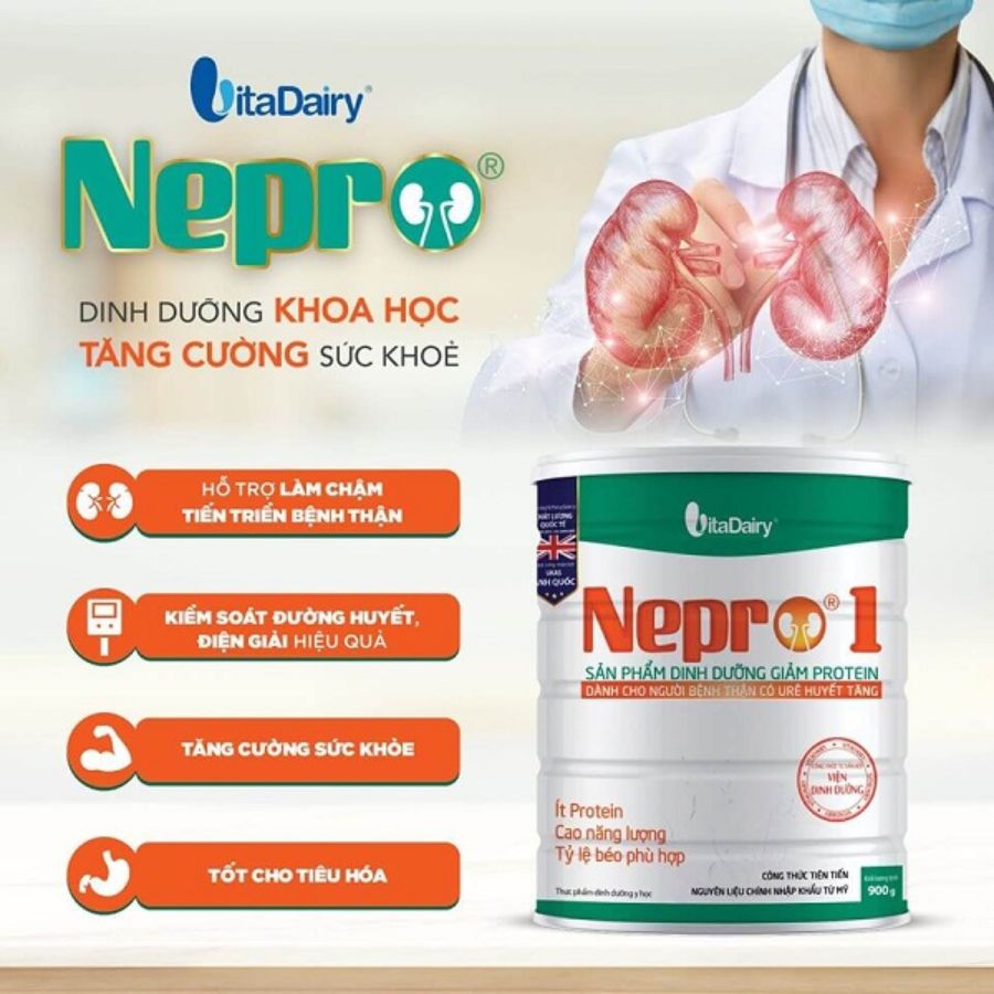 3 Hộp Sữa Bột VitaDairy Nepro 1 (900g)