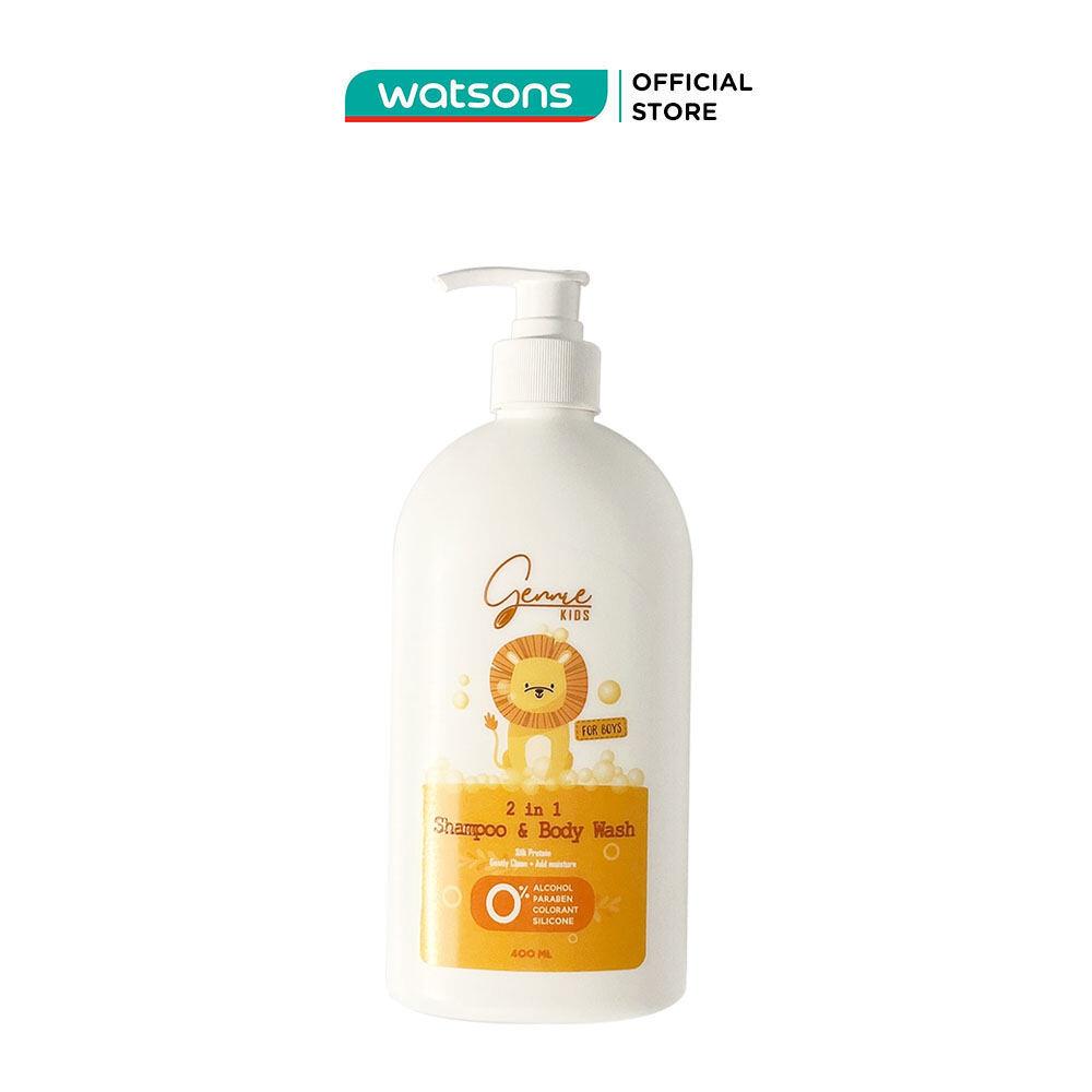 Dầu Tắm Gội Toàn Thân Gennie Kids 2in1 Cho Bé Trai 400ml