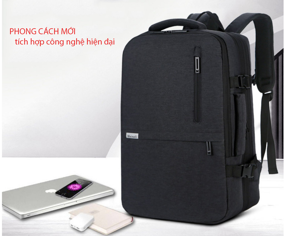 Balo du lịch tích hợp công nghệ cao cấp phong cách mới 15,6"