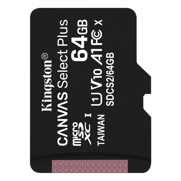 Thẻ nhớ 64GB MicroSDXC Kingston Canvas Select SDCS2/64GB- Hàng chính hãng