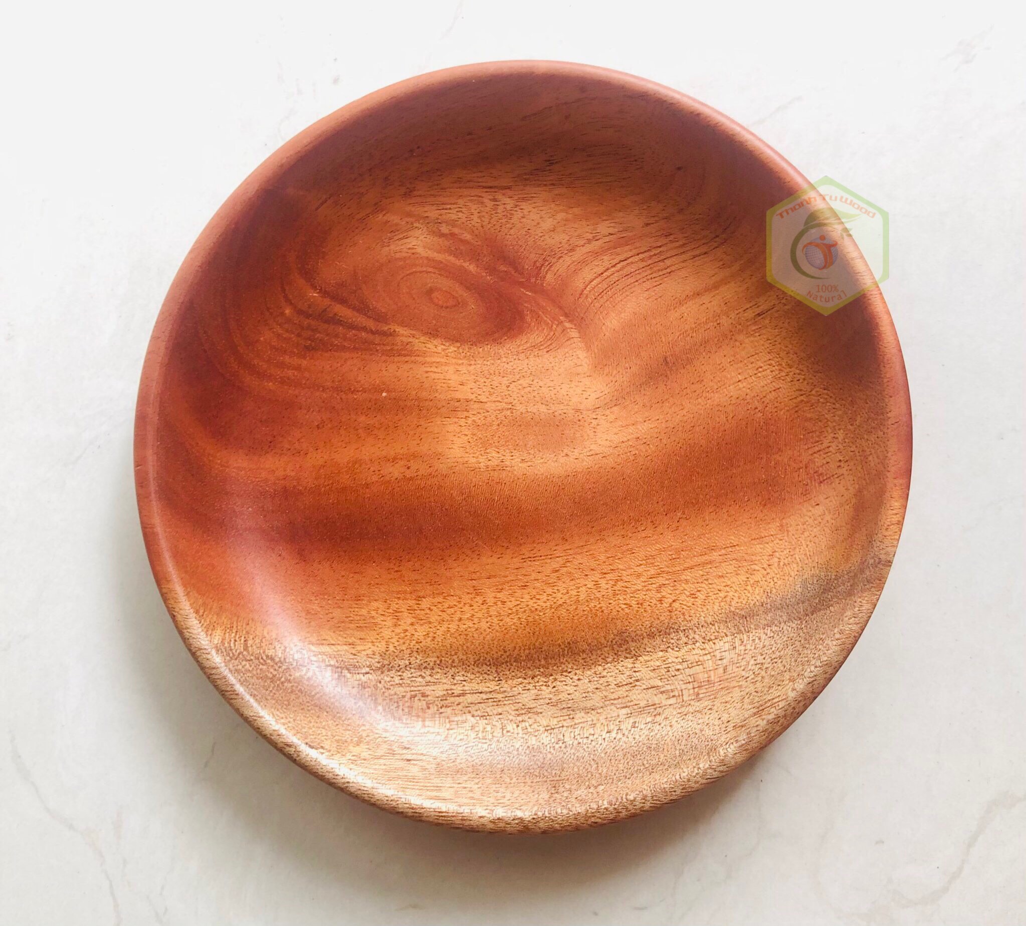 DĨA TRÒN GỖ XÀ CỪ THANH TÚ 16CM