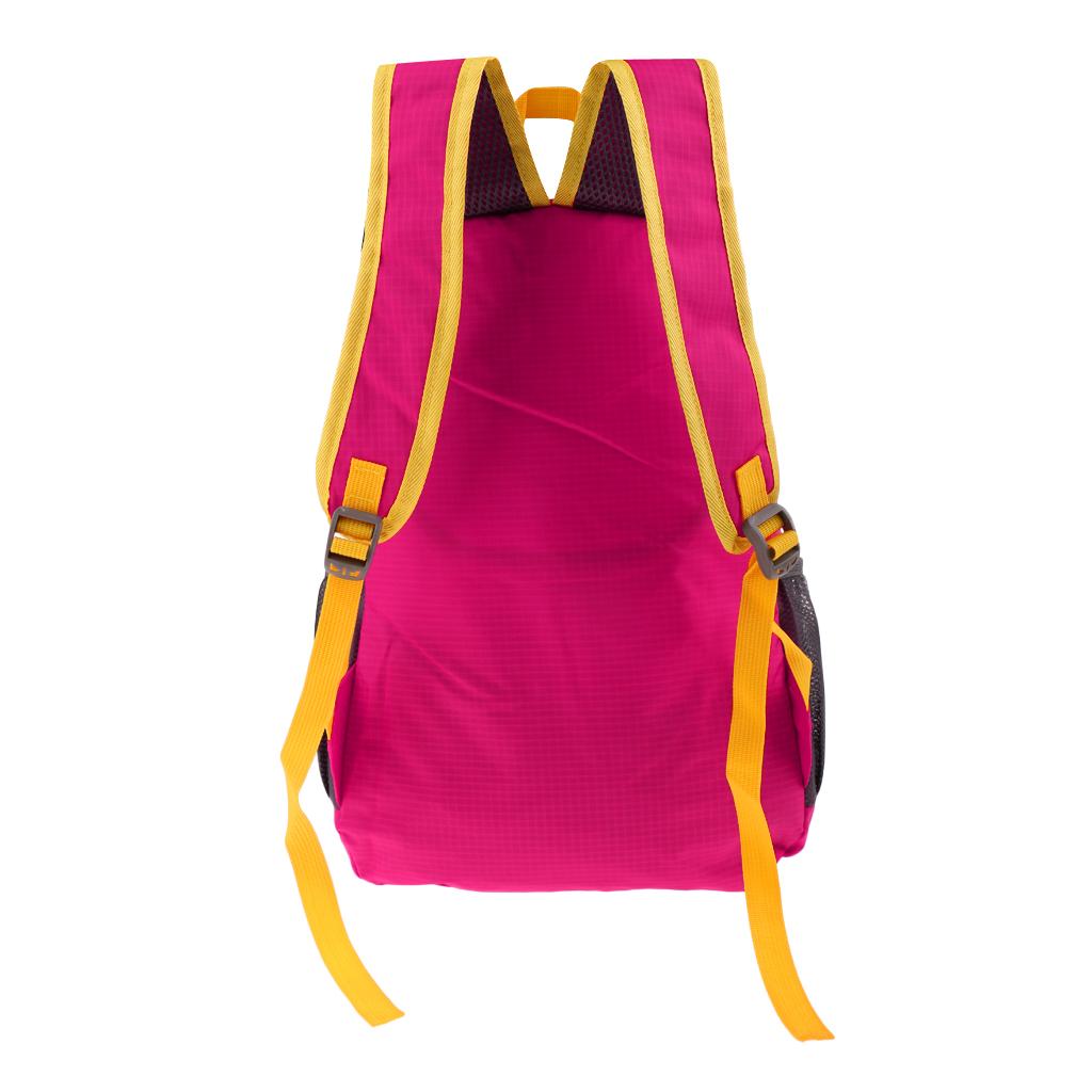 Outdoor Waterproof Foldable Backpack Hiking Bag Camping Rucksack rose