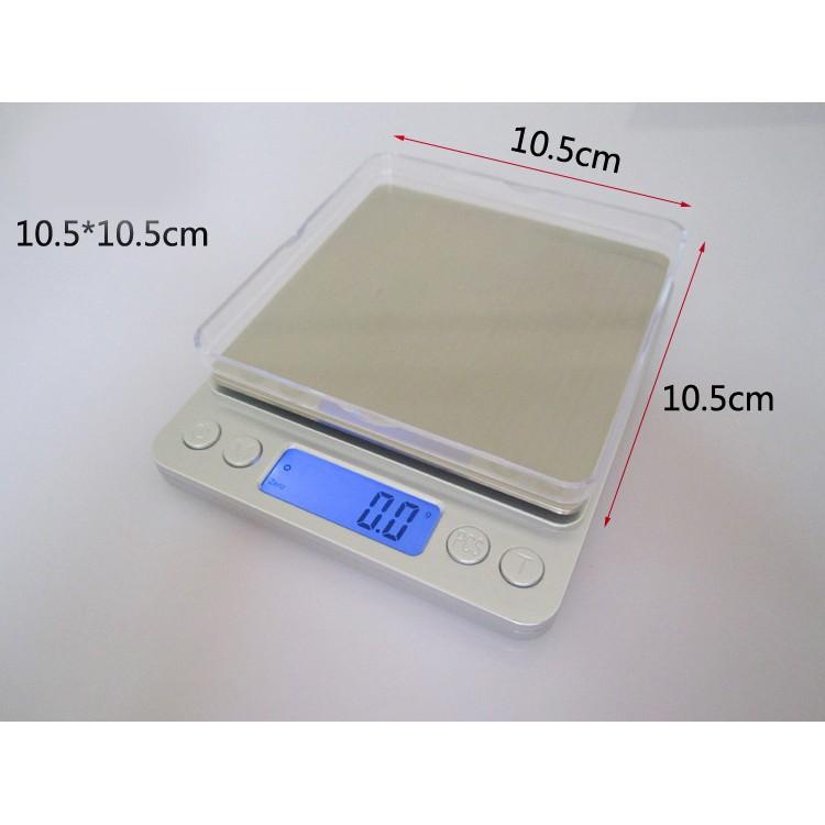Cân Tiểu Ly Điện Tử Platform 1Kg , Hoặc 3kg , Cân Điện Tử Mini Inox I-2000