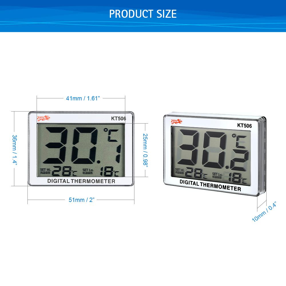 Máy đo nhiệt độ nước 0 ° C ~ 37 ° C Với màn hình kỹ thuật số LCD, thiết kế nhỏ gọn và dễ sử dụng,chất liệu ABS