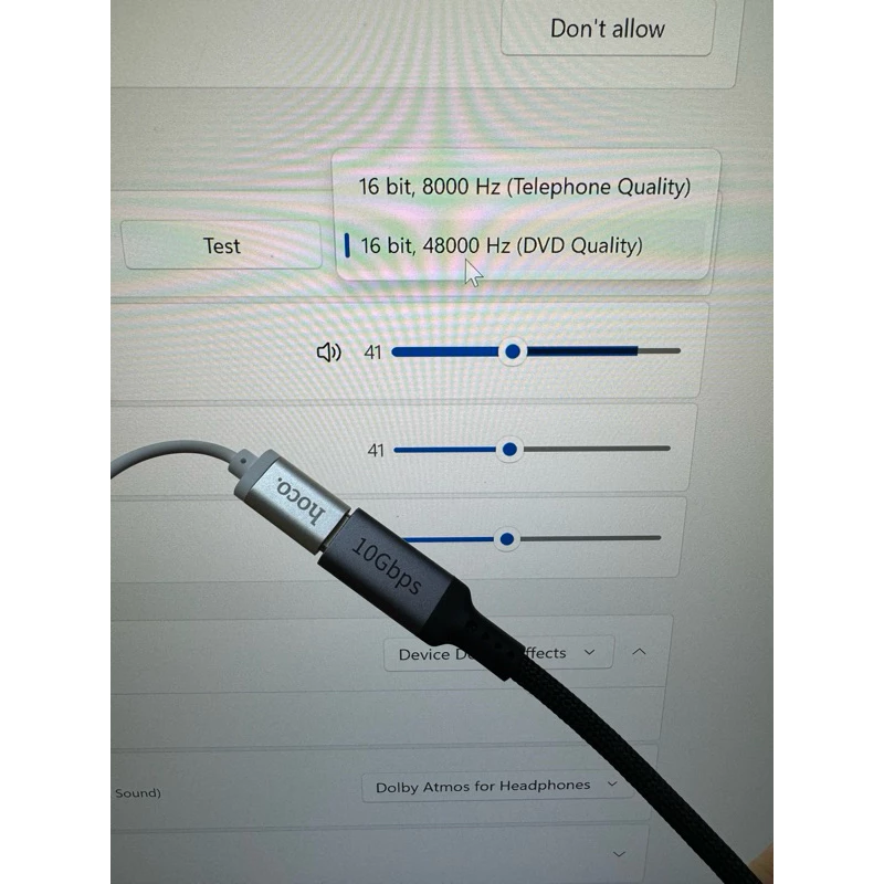 Tai nghe Type C có mic DAC 16bit 48kHz dùng cho điện thoại Samsung/ Xiaomi/ iPhone15/16 Hoco M90 _ Hàng chính hãng