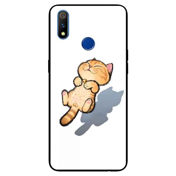 Ốp lưng in cho Realme 3 Mẫu Mèo Vàng