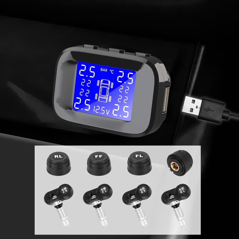 Hệ thống giám sát áp suất lốp xe với 4 cảm biến màn hình LCD