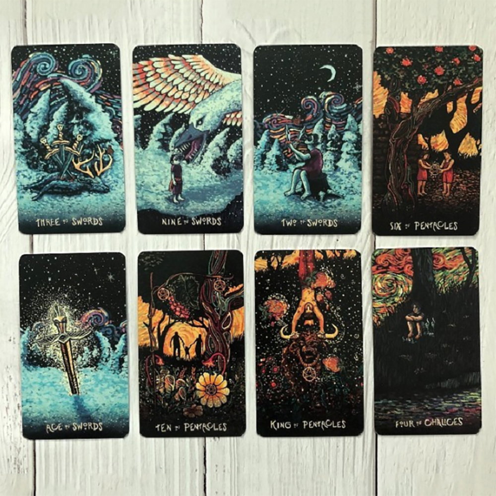 [Size Gốc] Bài Tarot Prisma 78 Lá 7x12 Cm Tặng Link Hướng Dẫn Tiếng Việt Và Đá Thanh Tẩy