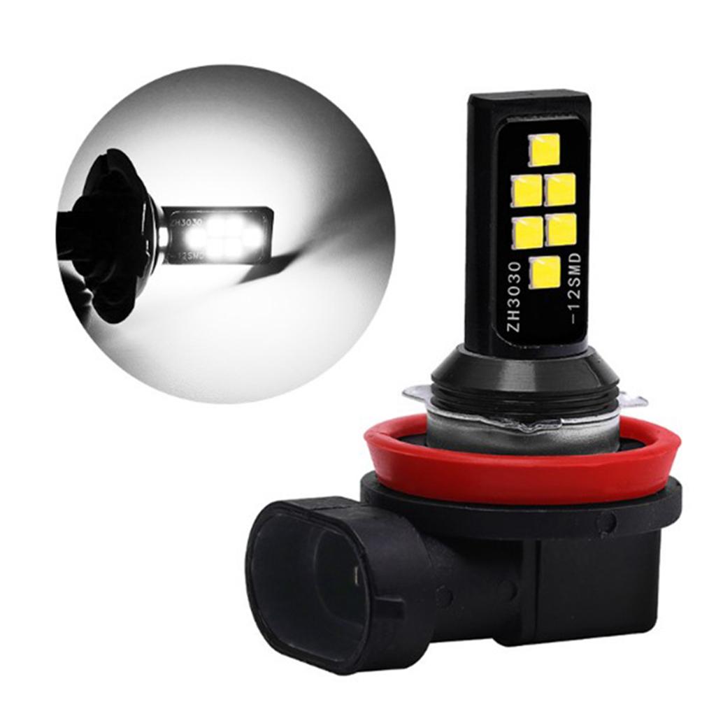 2Pcs H11 H8 1200LM 6500K 60W  LED Fog Driving Light Car
