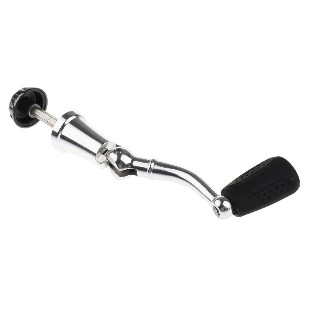 Metal Power Handle Knob Fishing Reel Crank Arm Foldable Spinning Reel Handle