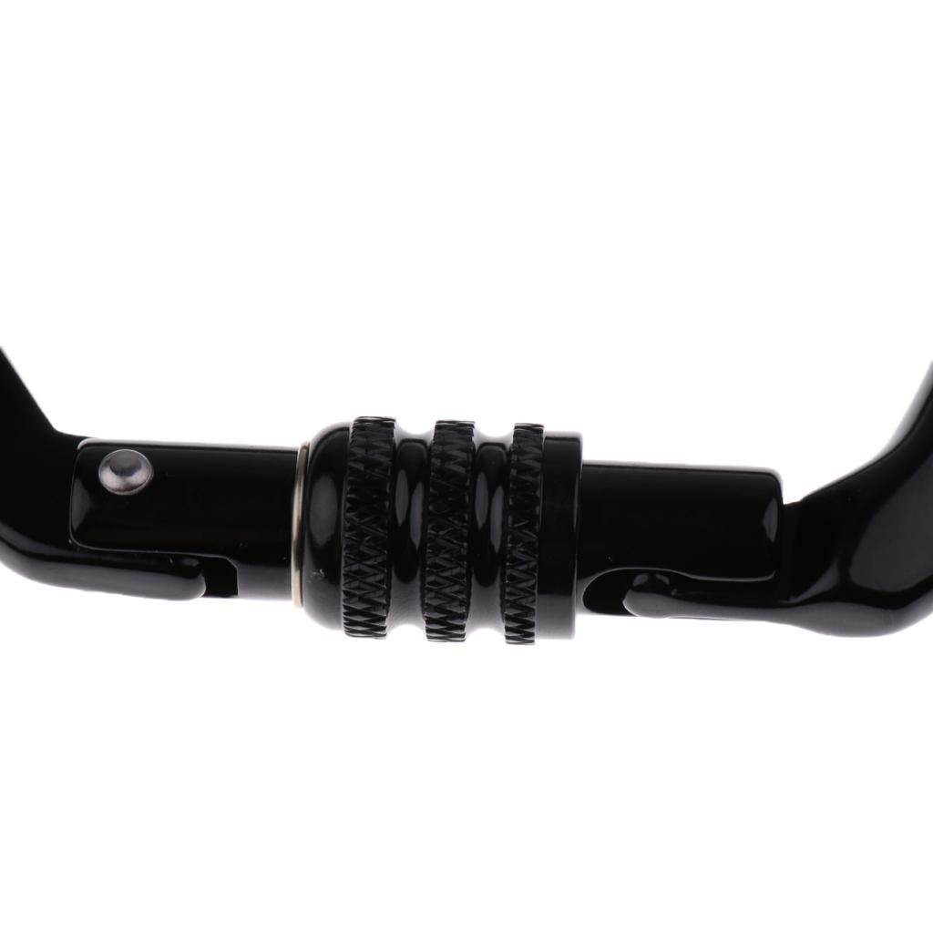 28KN Aluminum Screw Locking Carabiner + Aluminum Alloy Figure 8 Descender Climbing Hardware