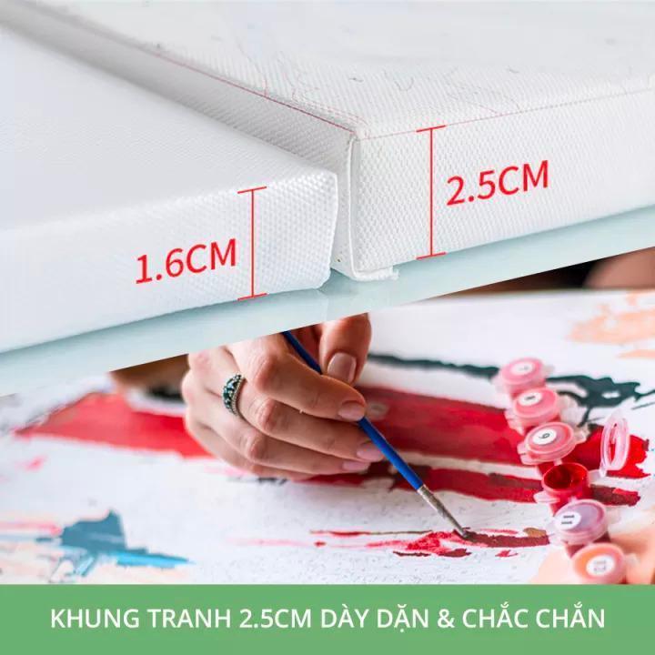 Tranh số hóa Mèo Chà Neo đã căng khung 40x50cm