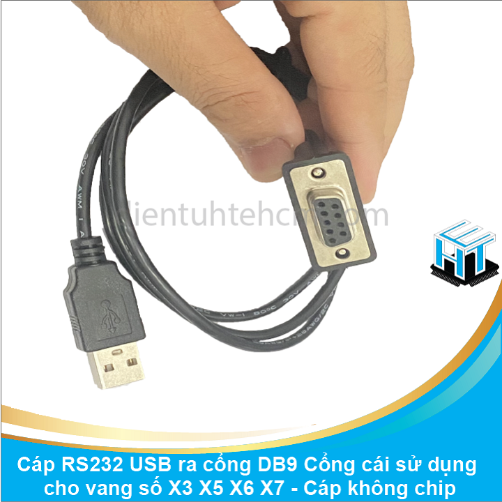 Cáp RS232 USB ra cổng DB9 Cổng cái sử dụng cho vang số X3 X5 X6 X7 - Cáp không chip